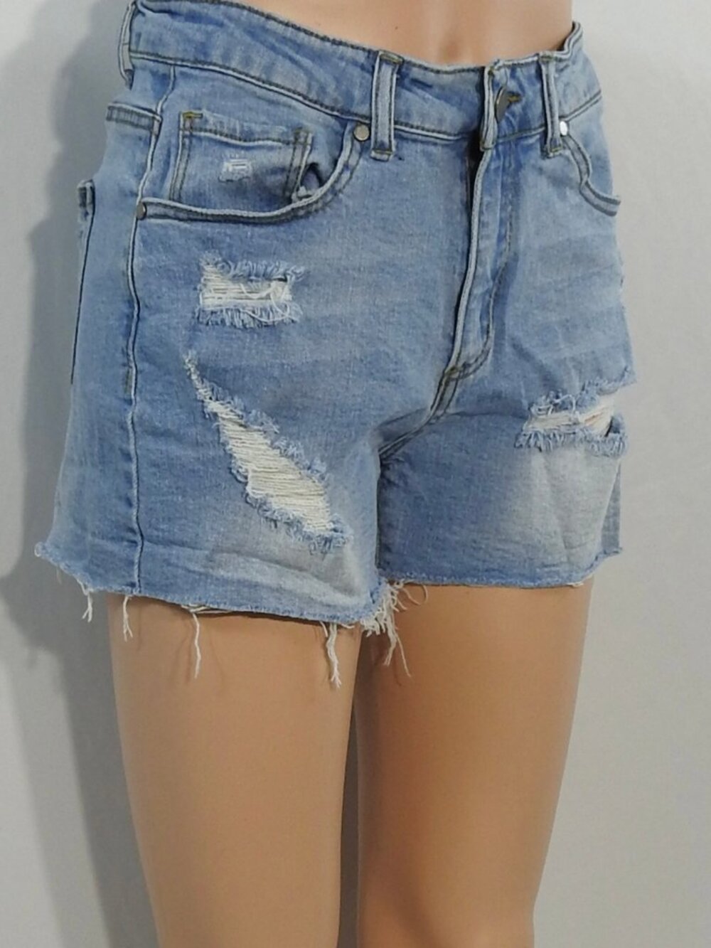 Black Label C'Est Toi Sz Med Distressed Jean Shorts Womens Denim CTB1925